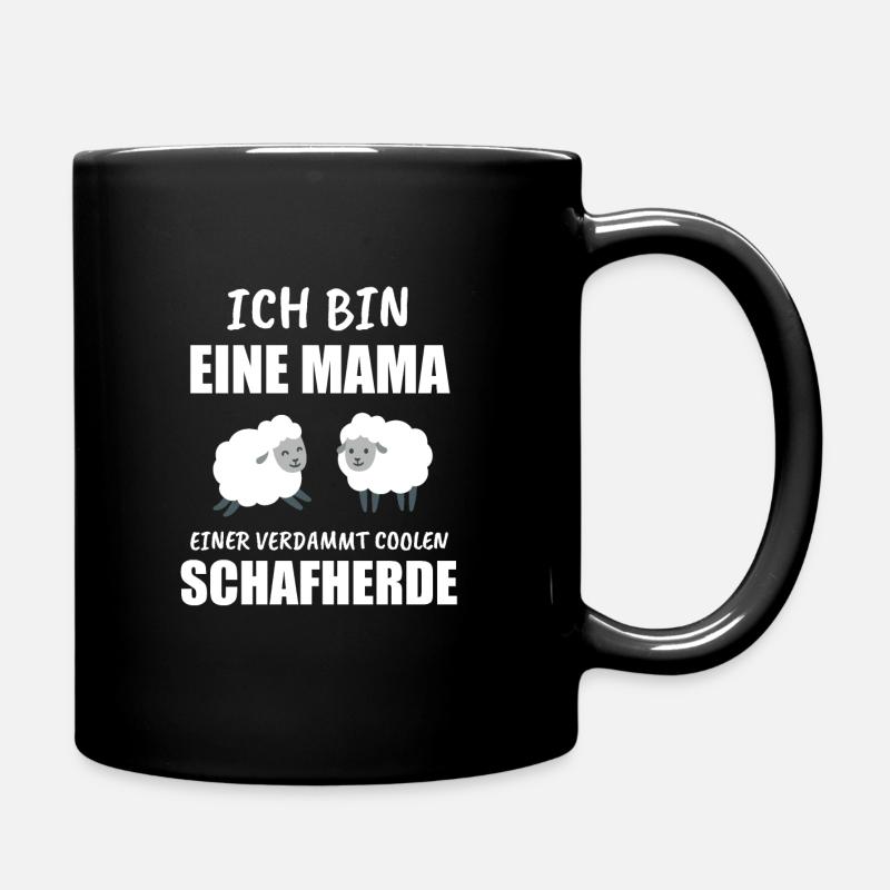 Schaf Schafe Hirte Geschenk - Tasse einfarbig - Schwarz