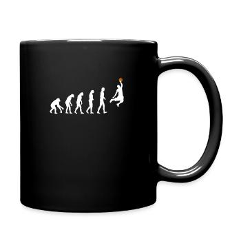 Basketball Evolution - Tasse einfarbig - Schwarz - Rechts