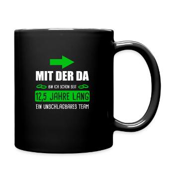 Petersilienhochzeit Petersilien Hochzeit Ehemann - Tasse einfarbig - Schwarz - Rechts