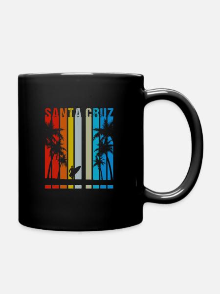 Cadeau de Santa Cruz en Californie en Californie - Mug uni - noir
