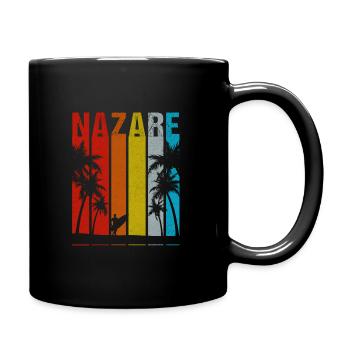 Cadeau de surf Nazare Portugal - Mug uni - noir - Droite