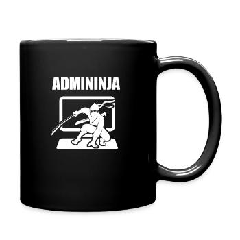 Admininja Admin Ninja Computer Scientist Funny Gift - Mug uni - noir - Droite