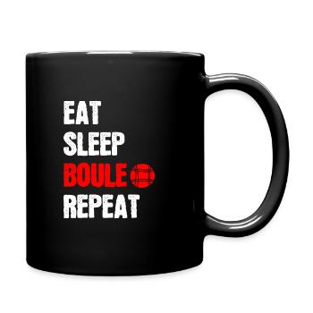 Petanque petanque petanque bowls gift - Full Colour Mug - black - Right