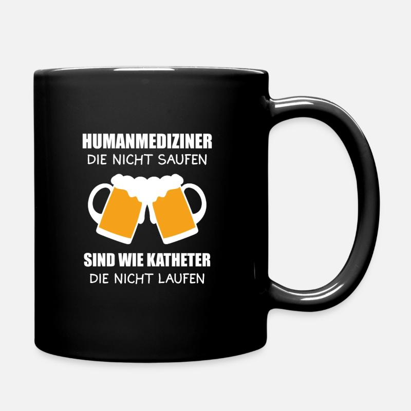 Humanmedizin Medizin Mediziner Geschenk - Tasse einfarbig - Schwarz
