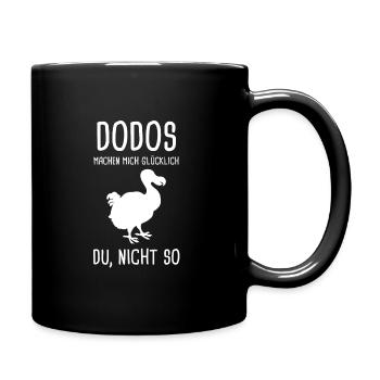 Dodo Dodos Ausgestorbener Vogel Geschenk - Tasse einfarbig - Schwarz - Rechts