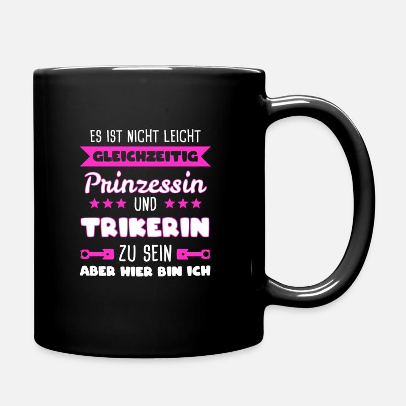 Trike Triker Trikerin Mädchen Geschenk - Tasse einfarbig - Schwarz