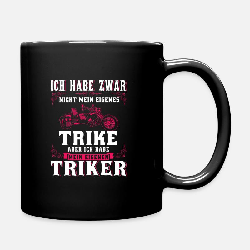 Trike Triker Trikerin Freund Ehemann Geschenk - Tasse einfarbig - Schwarz