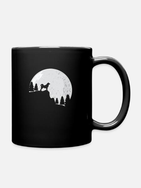 Shiba Inu Akita Hund Geschenk - Tasse einfarbig - Schwarz