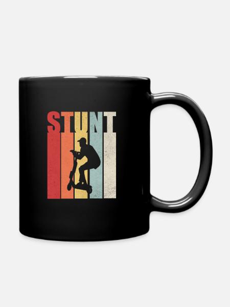 Stunt scooter scooter scooter rider gift - Full Colour Mug - black