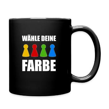 Brettspiel Board Game Brettspiel Geschenk - Tasse einfarbig - Schwarz - Rechts