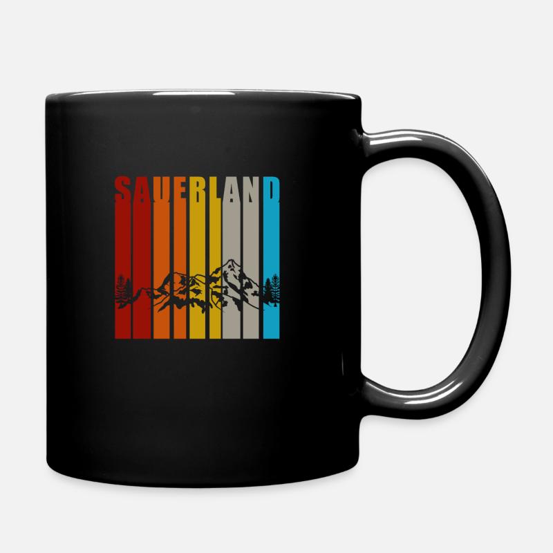 Sauerland Sauerländer Nordrhein-Westfalen Geschenk - Tasse einfarbig - Schwarz