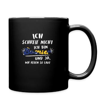 Bosnien Bosnier Bosnisch Geschenk - Tasse einfarbig - Schwarz - Rechts
