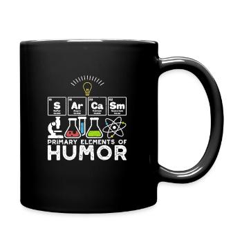 Sarcasme Éléments primaires de l'humour - Sarcasme - Mug uni - noir - Droite