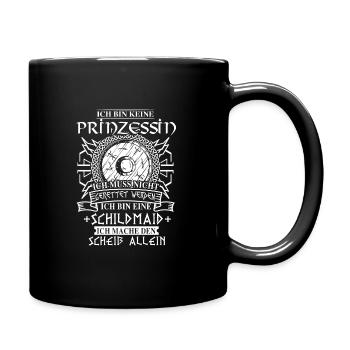 Schildmaid Wikinger Odin Geschenk - Tasse einfarbig - Schwarz - Rechts