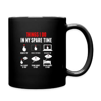 Kpop K-pop Merch K-Pop-Fracht-Geschenk - Tasse einfarbig - Schwarz - Rechts
