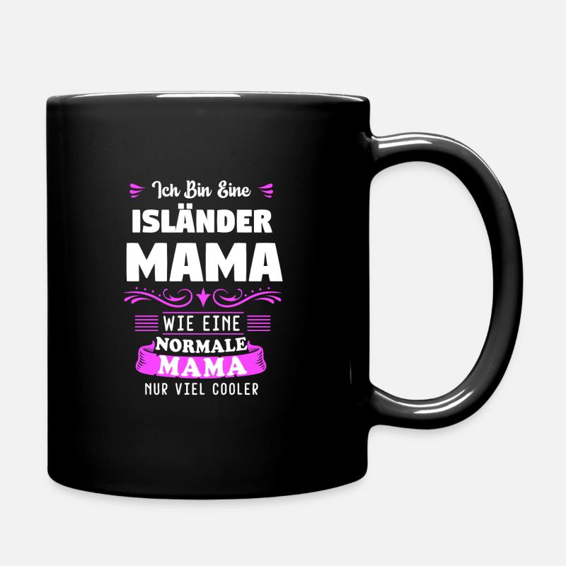 Isländer Mama Islandpferd Pferd Geschenk - Tasse einfarbig - Schwarz
