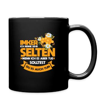 Apicole Apiculture miel cadeau - Mug uni - noir - Droite