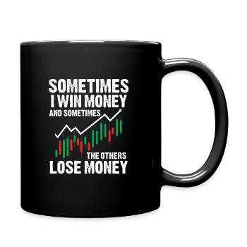 Trading Argent Investir Trader Marché - Mug uni - noir - Droite