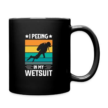 Diver Diving Gift - Full Colour Mug - black - Right