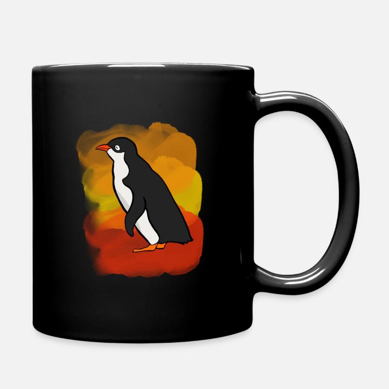 Pinguin - Tasse einfarbig - Schwarz