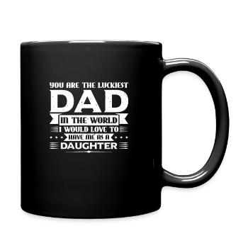 Dad & Daughter Daughter Dad & Daughter Gift - Full Colour Mug - black - Right