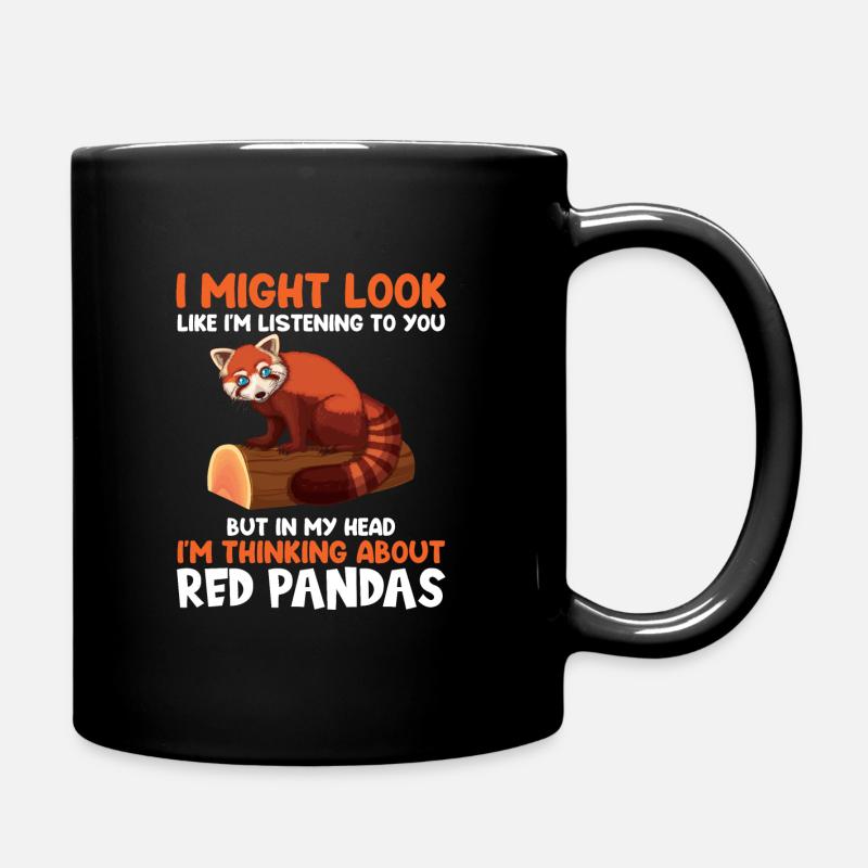Roter Panda Rote Pandas Roter Panda Geschenk - Tasse einfarbig - Schwarz