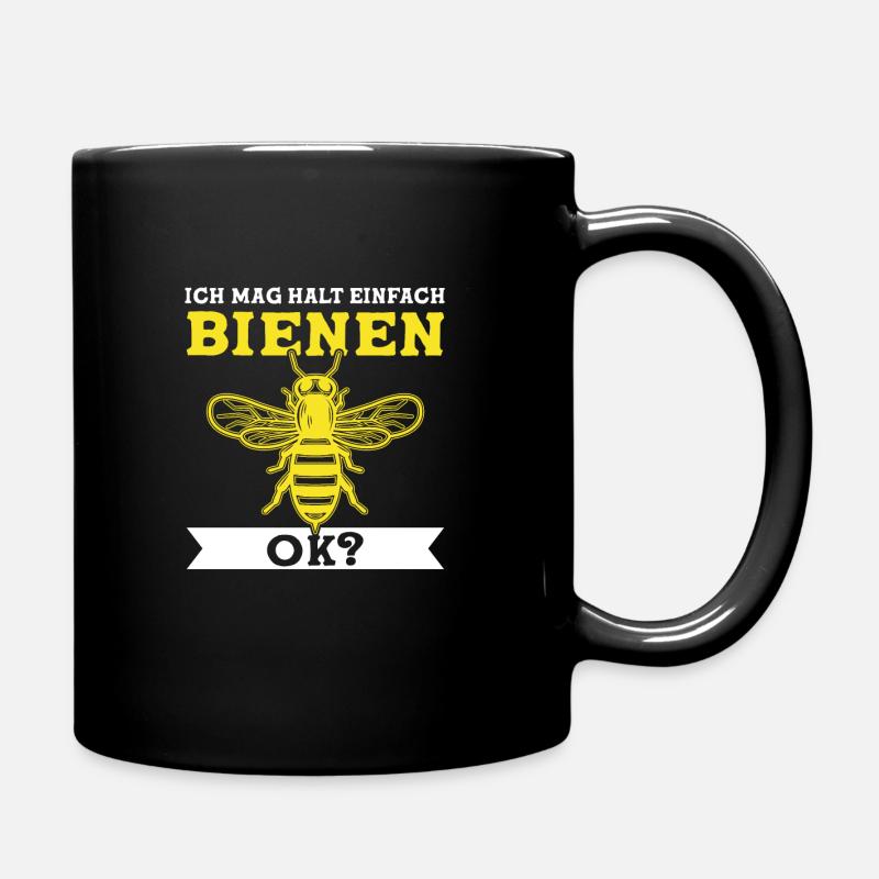 Bienen Biene Imker - Tasse einfarbig - Schwarz