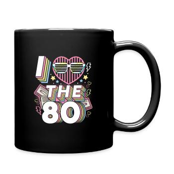 I love the 80s - Full Colour Mug - black - Right