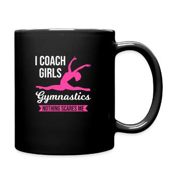Gymnastics trainer gymnastics gift - Full Colour Mug - black - Right