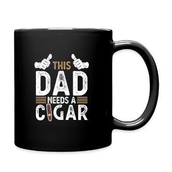 Cigar Papa Cigars Gift - Full Colour Mug - black - Right