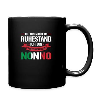 Nonno Nonno Rentner Geschenk - Tasse einfarbig - Schwarz - Rechts