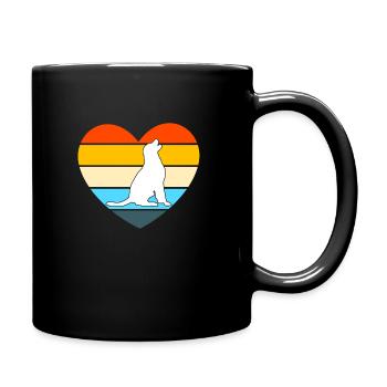 Labrador Labrador Mama Hund Geschenk - Tasse einfarbig - Schwarz - Rechts