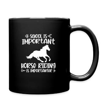 Riding & School Horses School Gift - Full Colour Mug - black - Right