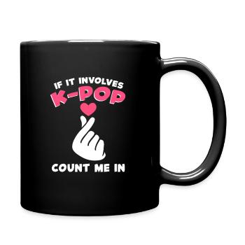 K-Pop K-Pop Geschenk - Tasse einfarbig - Schwarz - Rechts