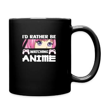 Anime Anime Geschenk - Tasse einfarbig - Schwarz - Rechts