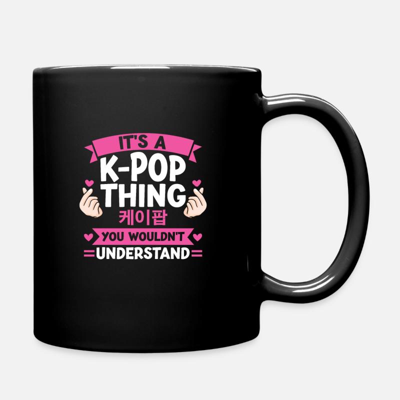 K-Pop K-Pop Cadeau - Mug uni - noir