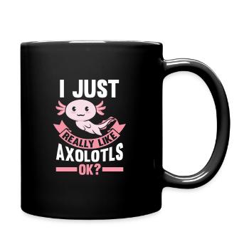 Axolotl Axolotl Gift - Full Colour Mug - black - Right