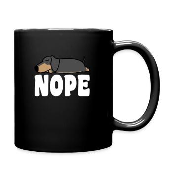 Teckel Nope Teckel Nope Cadeau - Mug uni - noir - Droite