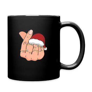 K-Pop Bonnet de Noël Cadeau de Noël - Mug uni - noir - Droite