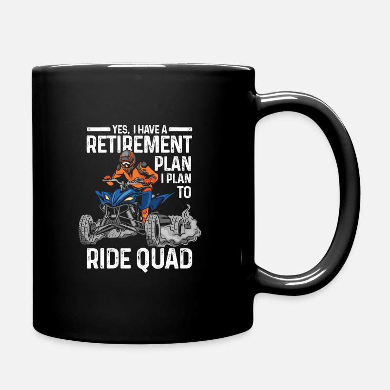 Quad-Radtour Quad Quad Geschenk - Tasse einfarbig - Schwarz
