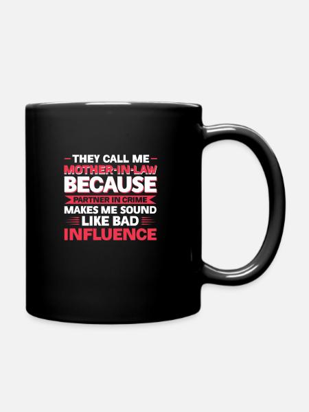 Mother-in-law Mother-in-law Family Gift - Full Colour Mug - black