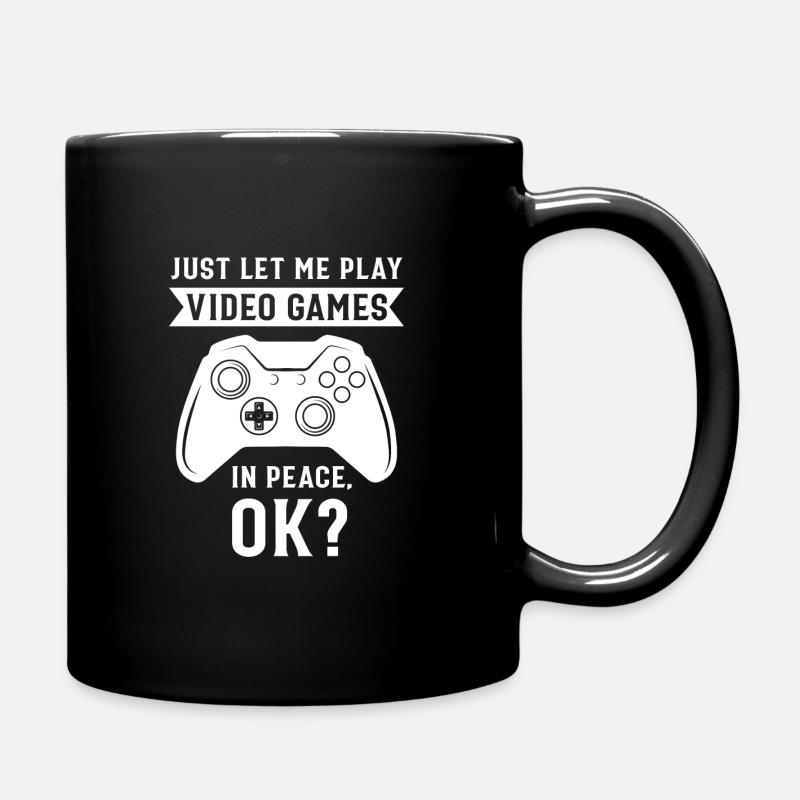 Gaming Gaming Geschenk - Tasse einfarbig - Schwarz