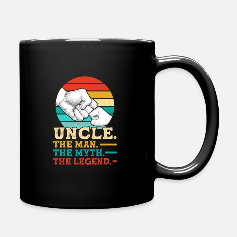 Onkel Onkel Geschenk - Ensfarvet krus - sort