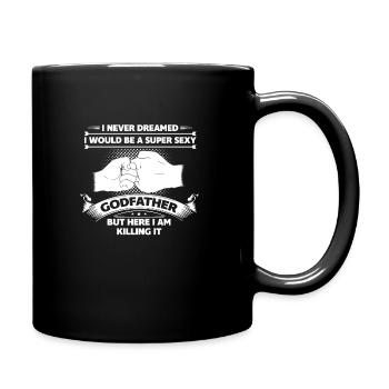 Child Godfather Uncle Gift - Full Colour Mug - black - Right