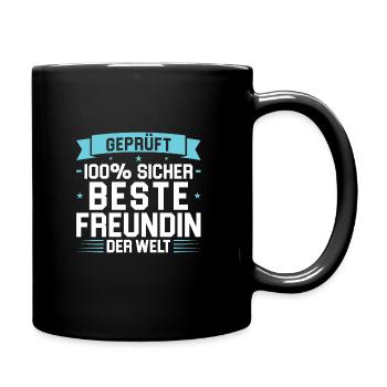Bester Freund Freundschaft Freunde Geschenk - Tasse einfarbig - Schwarz - Rechts