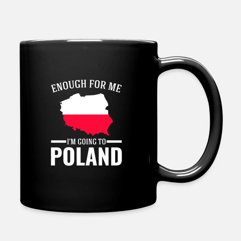 Polish Poland Polish Flag Gift - Full Colour Mug - black