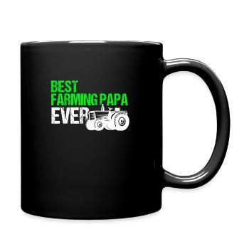 Tractor Grandfather Papa Farming Gift - Full Colour Mug - black - Right