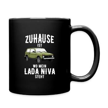 Accueil Lada Niva 4x4 Offroad Off-Road SUV URSS - Mug uni - noir - Droite