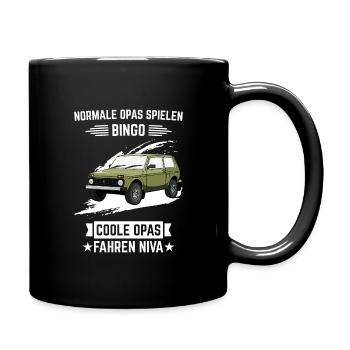 Suv tout-terrain Bingo Lada Niva 4x4 de grand-père - Mug uni - noir - Droite
