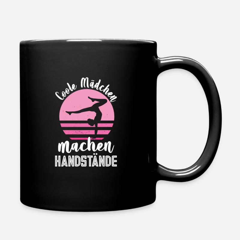 Handstand Turnen Gymnastik Geschenk - Tasse einfarbig - Schwarz